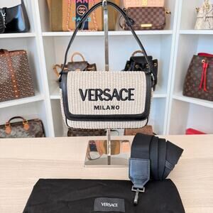 Versace Raffia Shoulder Bag - $1,500 RETAIL